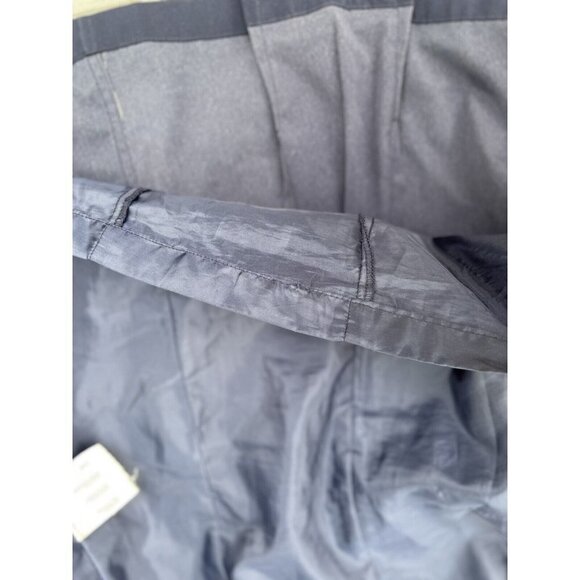 ESPRIT Women's Medium Trench Coat Lined Jacket Belted Classic Navy Button Down - Picture 12 of 12